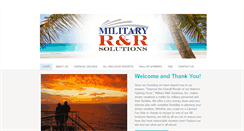 Desktop Screenshot of militaryrrsolutions.com